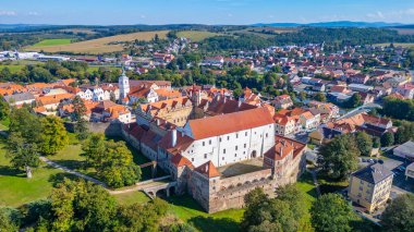 Horsovsky Tyn 'in Çek Cumhuriyeti' ndeki Panorama görüşü.