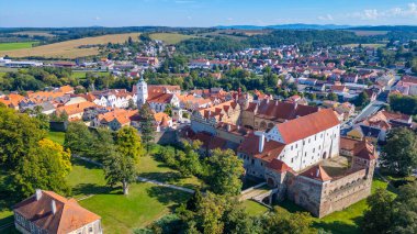 Horsovsky Tyn 'in Çek Cumhuriyeti' ndeki Panorama görüşü.
