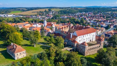 Horsovsky Tyn 'in Çek Cumhuriyeti' ndeki Panorama görüşü.