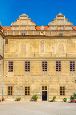 Çek Cumhuriyeti 'ndeki Horsovsky Tyn kalesi.