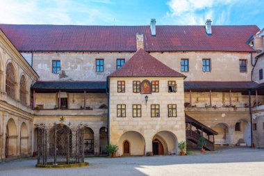 Çek Cumhuriyeti 'ndeki Horsovsky Tyn kalesi.