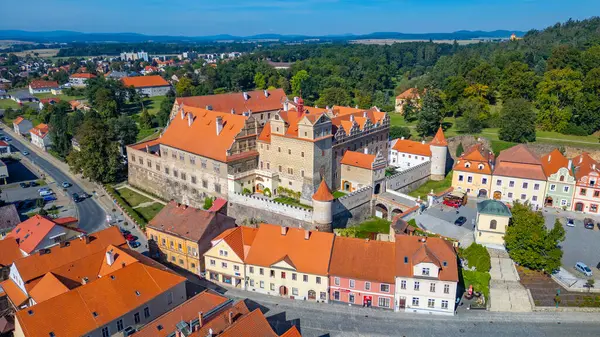 Horsovsky Tyn 'in Çek Cumhuriyeti' ndeki Panorama görüşü.