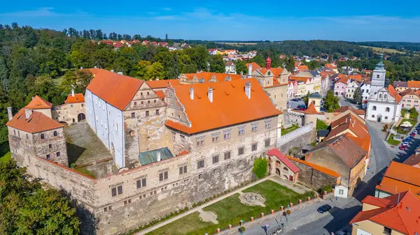 Horsovsky Tyn 'in Çek Cumhuriyeti' ndeki Panorama görüşü.