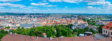 Çek Cumhuriyeti 'nin eski Brno kentinin silüeti.