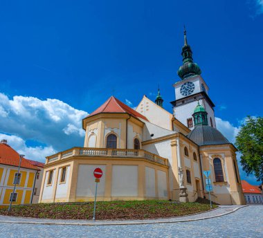Çek Cumhuriyeti Trebic 'teki Saint Martin Kilisesi. Görüntü