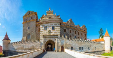 Çek Cumhuriyeti 'ndeki Horsovsky Tyn kalesi.