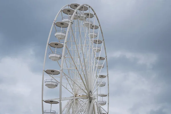 Part Big White Ferris Wheel — Stock Photo, Image