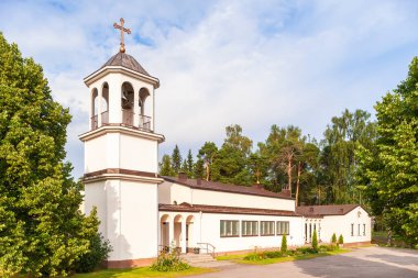  Varkaus. Finlandiya - 22 Temmuz 2014 - Varkauden Ortodoks Kilisesi. Varkaus Ortodoks Kilisesi
