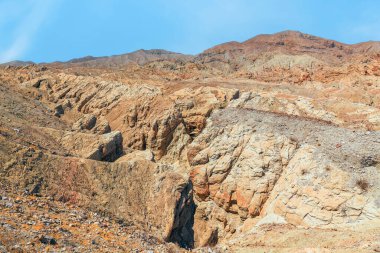 Borrego Çorak Toprakları 'nın yakın görüntüsü. Anza-Borrego Çöl Parkı. Kaliforniya mı? ABD