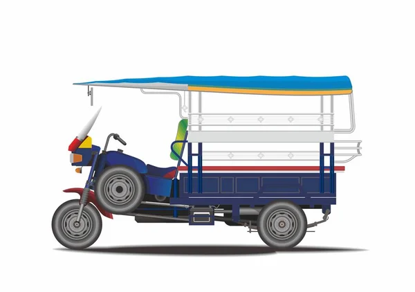 Asiático Auto Rickshaw Vector — Vector de stock