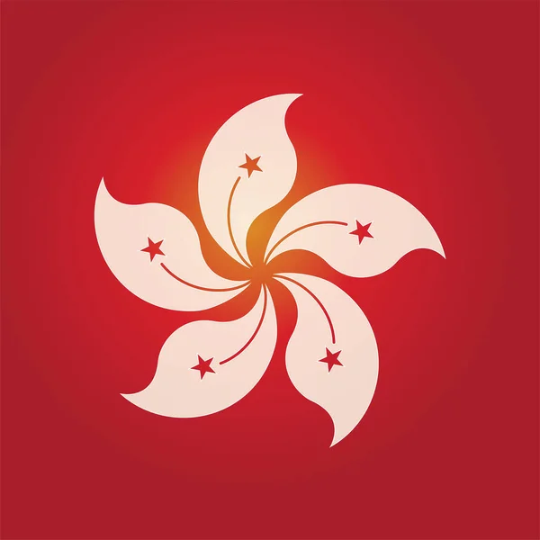 Hong Kong Vector Símbolo Bandera — Vector de stock