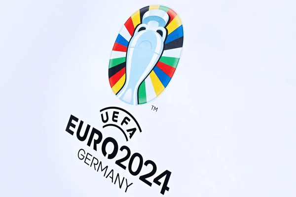 Ezen Fotó Illusztráción Uefa Euro 2024 2024 Uefa Labdarúgó Európa — Stock Fotó