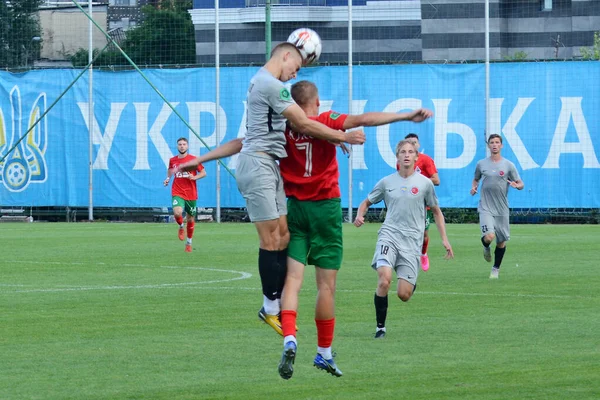 Fcロコヴィー キエヴィス ジューコフ ダニーロ Fcディナズ対ウクライナカップの予選試合中にプレーヤー Fcディナズ ヴィシュホロッド とのアクション — ストック写真