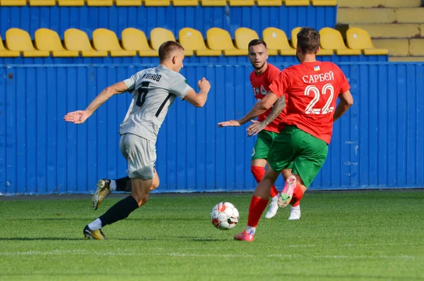 로코모티비브 키예프 사비에 파블로 디나즈와의 우크라이나 경기에서 라트비노프 올렉산드르 디나즈 — 스톡 사진