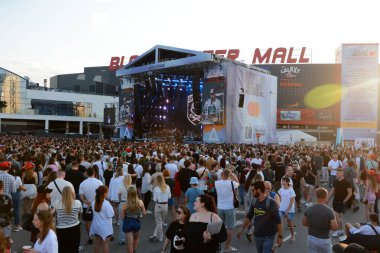 19 Temmuz 2024 'te Ukrayna' nın başkenti Kyiv 'de düzenlenen ATLAS UNITED 2024 müzik festivalinin genel görünümü.