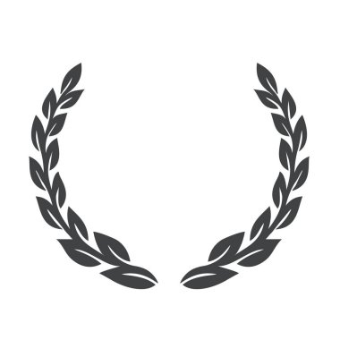 Vektör ikon zafer çelengi. Stock illüstrasyon Olimpos kazananı çelengi