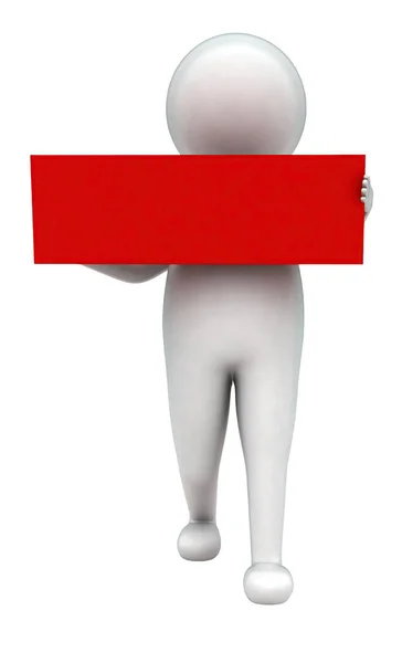 Man Lifting Heavy Box Concept White Isolated Background Side Angle — Stock Photo, Image