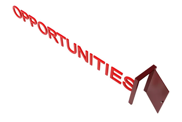 Opportunities Concept White Isolated Background Rendering — Φωτογραφία Αρχείου