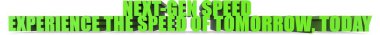 Sonraki Gen Speed Experience The Speed of Tomorrow 3D metin tecrit edilmiş beyaz arkaplan- 3D görüntüleme