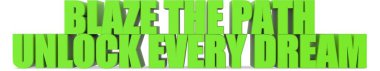 Blaze The Path, beyaz arkaplanda izole edilmiş her Rüya 3D metni aç - 3d görüntüleme