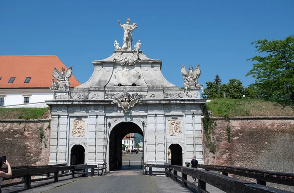 Alba Iulia Rumänien Mai 2023 Blick Auf Das Tor Der — Stockfoto