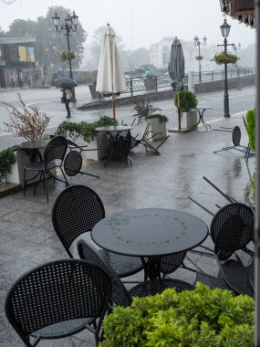 Şiddetli rüzgârlı sağanak yağış.