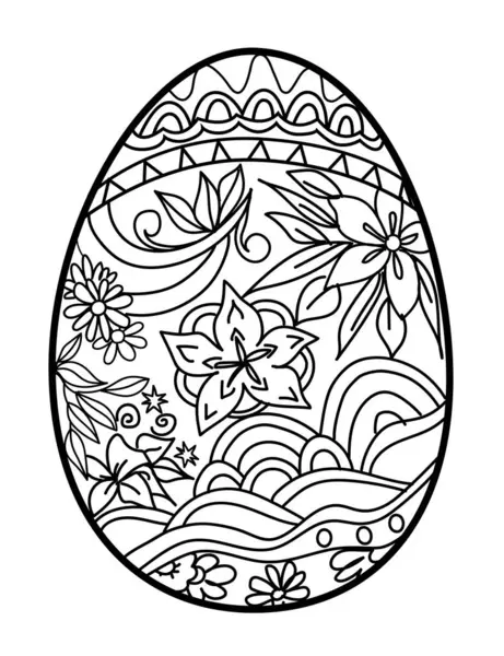 Paskalya yumurtası boyama sayfası 