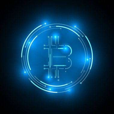 btc eth coin şifreleme grafikleri mavi ışık arkaplan dijital çizgiler kripto takas kyc