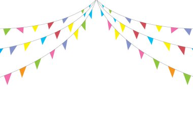 Etkinlik renkli bayraklar desenli bayraklar festival bayrakları