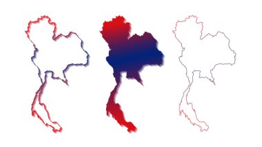 Tayland vektör haritası vektörü haritası