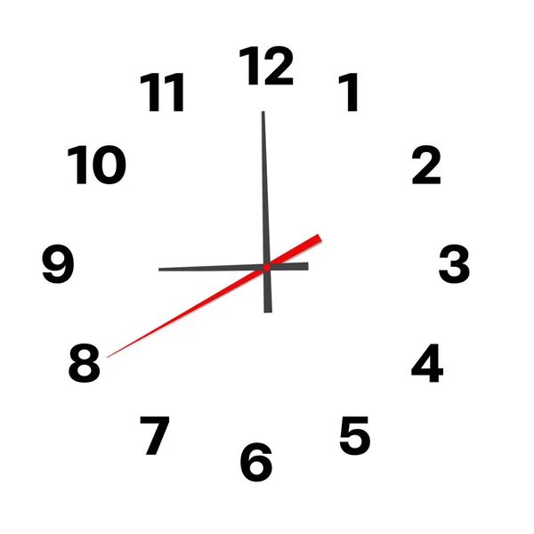 Relógio Casa Relógio Parede Casa Relógio Para Olhar Para Fuso — Vetor de Stock