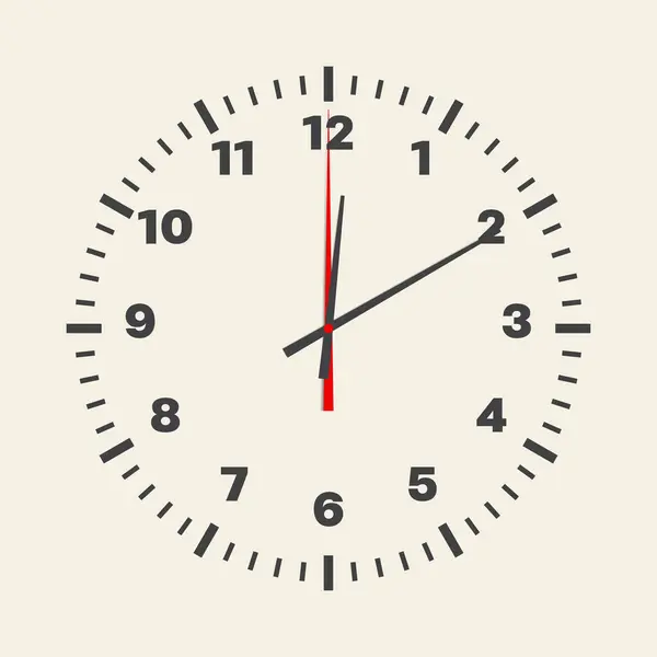 用于查看时间 指示时间的家用钟 — 图库矢量图片
