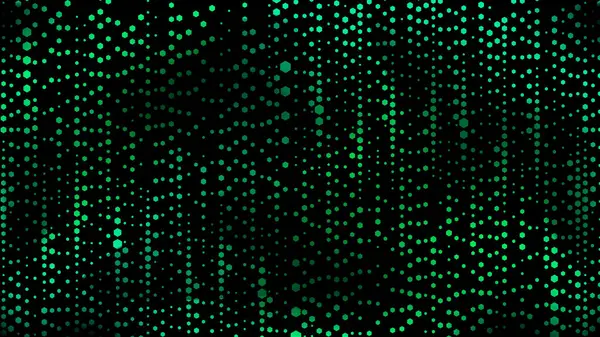 Задний Светлый Корпус Зеленый Фон Небольшой Шестиугольник Рисунок Большой Попеременно — стоковый вектор