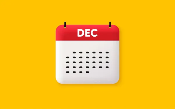 Ημερολόγιο Ημερομηνία Εικονίδιο Εικονίδιο Δεκεμβρίου Μήνα Πρόγραμμα Εκδηλώσεων Ημερομηνία Δεκ — Διανυσματικό Αρχείο