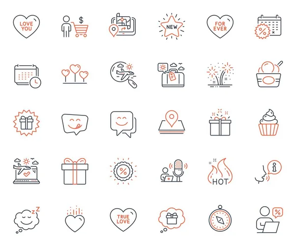 Holidays Icons Set Included Icon Special Offer Search Flight Gps — Stock Vector