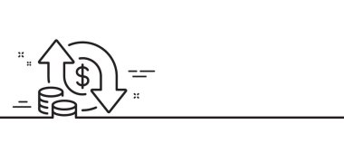 Para çizgisi simgesini değiştir. Döviz kurları tabelası. Ödeme sembolünü transfer et. Asgari çizgi çizimi arka planı. Para çizgisi simge pankartını değiştir. Beyaz ağ şablonu konsepti. Vektör