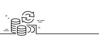 Para çizgisi simgesini değiştir. Döviz kurları tabelası. Ödeme sembolünü transfer et. Asgari çizgi çizimi arka planı. Para çizgisi simge pankartını değiştir. Beyaz ağ şablonu konsepti. Vektör