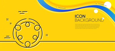 Giriş çizgisi simgesi. Soyut sarı arkaplan. Özsermaye kültür işareti. Cinsiyet çeşitliliği sembolü. Asgari kapsama alanı simgesi. Dalga bayrağı konsepti. Vektör