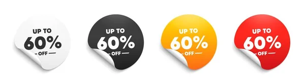 Percent Sale Sticker Badge Offer Discount Offer Price Sign Special — Archivo Imágenes Vectoriales