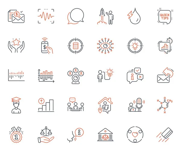 Education Icons Set Included Icon Launch Project Diagram Chart Inclusion — Stock Vector