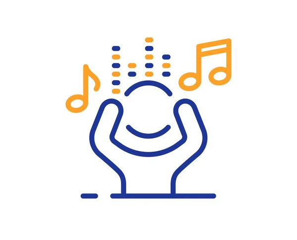 Εικονίδιο Γραμμής Θορύβου Ακούστε Μουσική Πινακίδα Δυνατό Σύμβολο Τραγουδιού Πολύχρωμο — Διανυσματικό Αρχείο