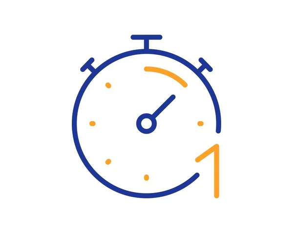 Значок Таймера Минуте Временной Знак Секундомера Часы Обратного Отсчета Красочный — стоковый вектор