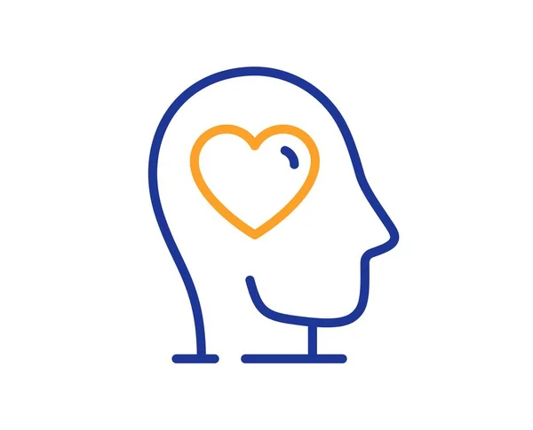 Ikonen För Psykisk Hälsa Psykologisk Terapi Tecken Kärlek Och Omsorg — Stock vektor