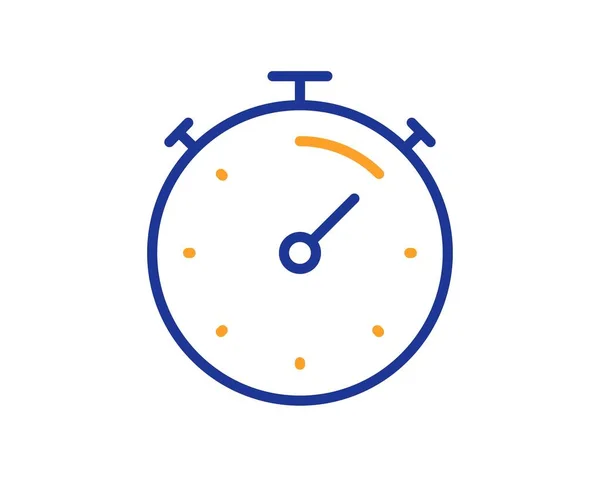 Значок Таймера Временной Знак Секундомера Часы Обратного Отсчета Красочный Тонкий — стоковый вектор