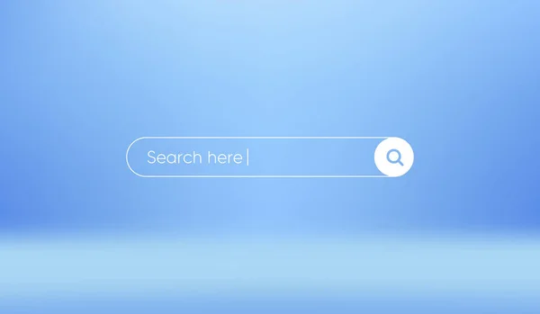 Панель Пошуку Розмитому Тлі Простий Елемент Поля Пошуку Сітці Синього — стоковий вектор