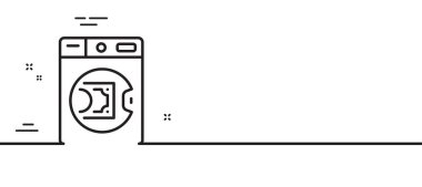 Para aklama simgesi. Nakit yolsuzluk işareti. Vergiden kaçınma sembolü. Asgari çizgi çizimi arka planı. Para hattı simge pankartı aklama. Beyaz ağ şablonu konsepti. Vektör