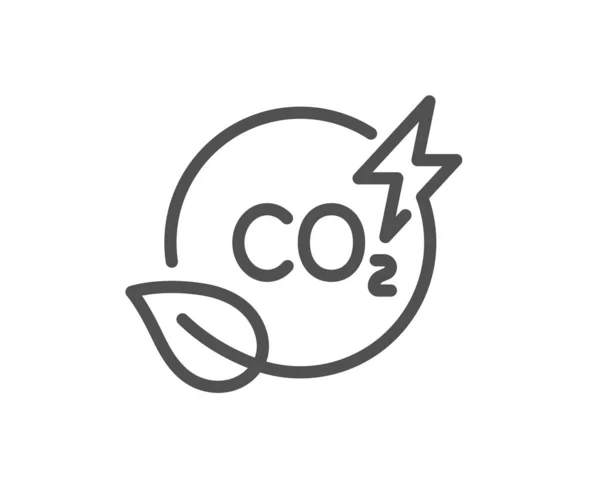 Icône Conduite Gaz Co2 Panneau Des Émissions Dioxyde Carbone Symbole — Image vectorielle
