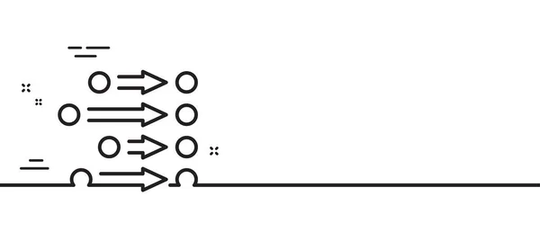Bestellzeilen Symbol Ausrichten Prozess Zeichen Ausrichtungssymbol Minimale Zeilenillustration Hintergrund Banner — Stockvektor