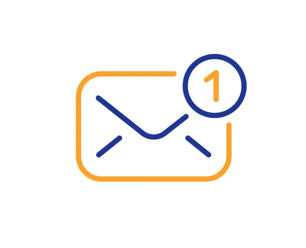 Yeni Ileti Satırı Simgesi Posta Zarfı Işareti Posta Mektup Sembolü — Stok Vektör