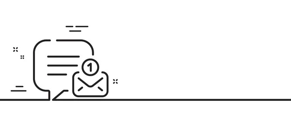 Nuevo Icono Línea Mensaje Signo Burbuja Chat Símbolo Caja Diálogo — Archivo Imágenes Vectoriales